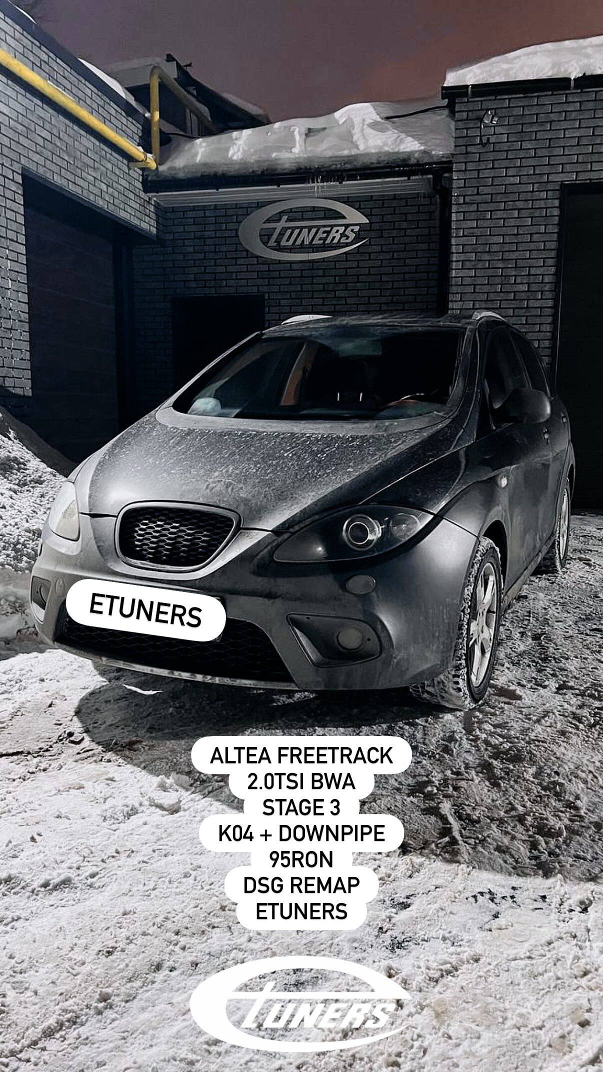 Altea Freetrack 2.0 TSI K04: Fiery Tuning from Etuners