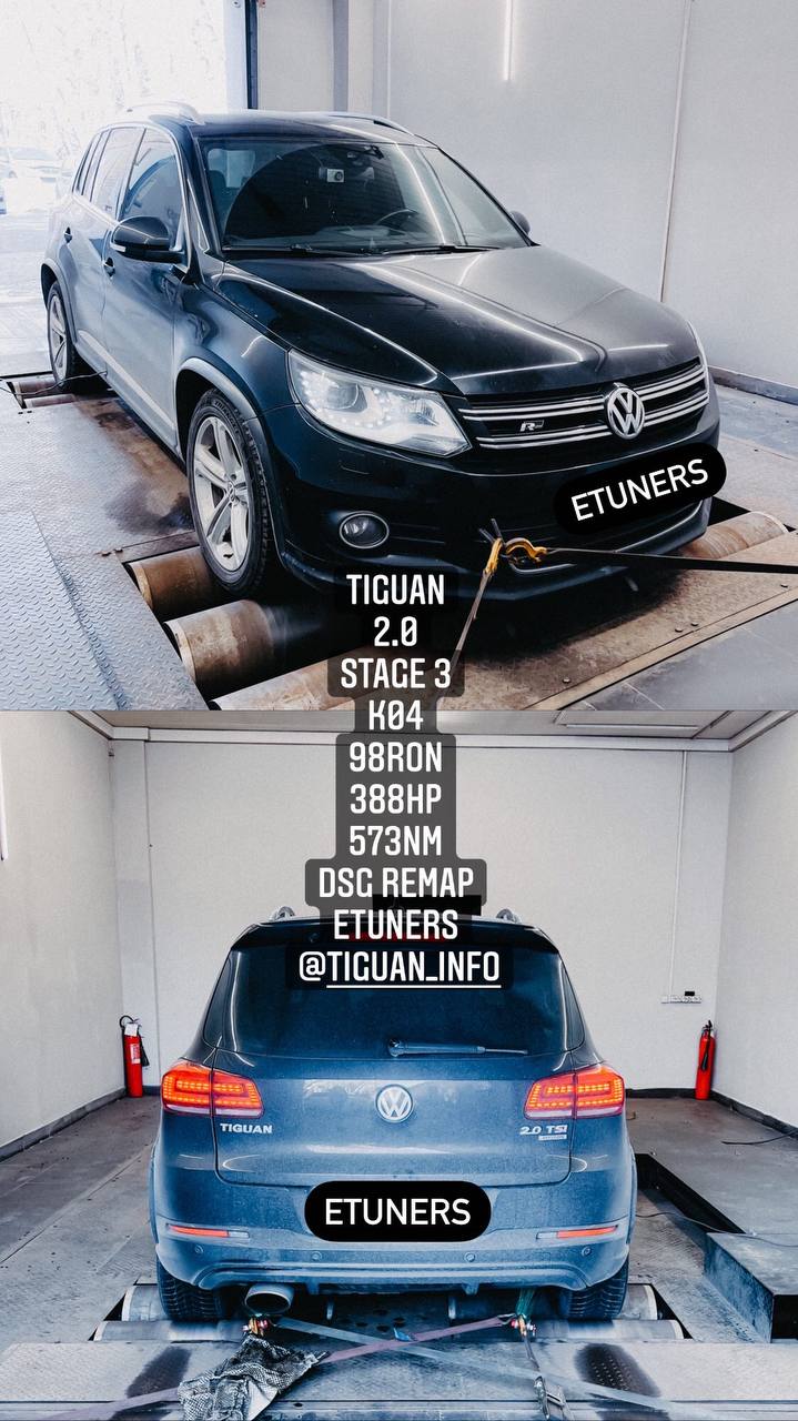 Tuning Tiguan 2.0: Installation of K04 turbo and power chart