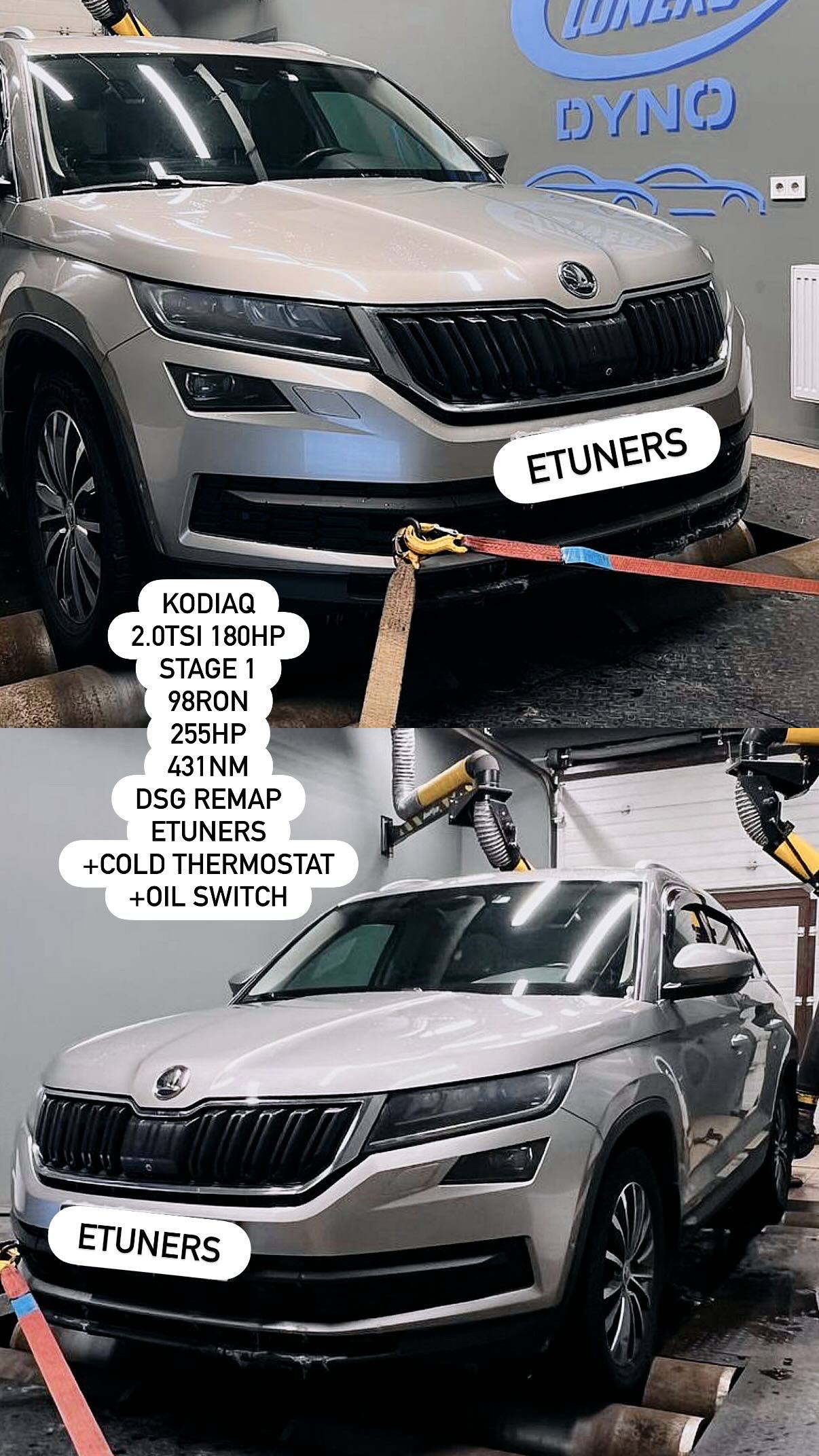 Skoda Kodiaq 2.0 TSI Stage 1: +20 HP and improved dynamics