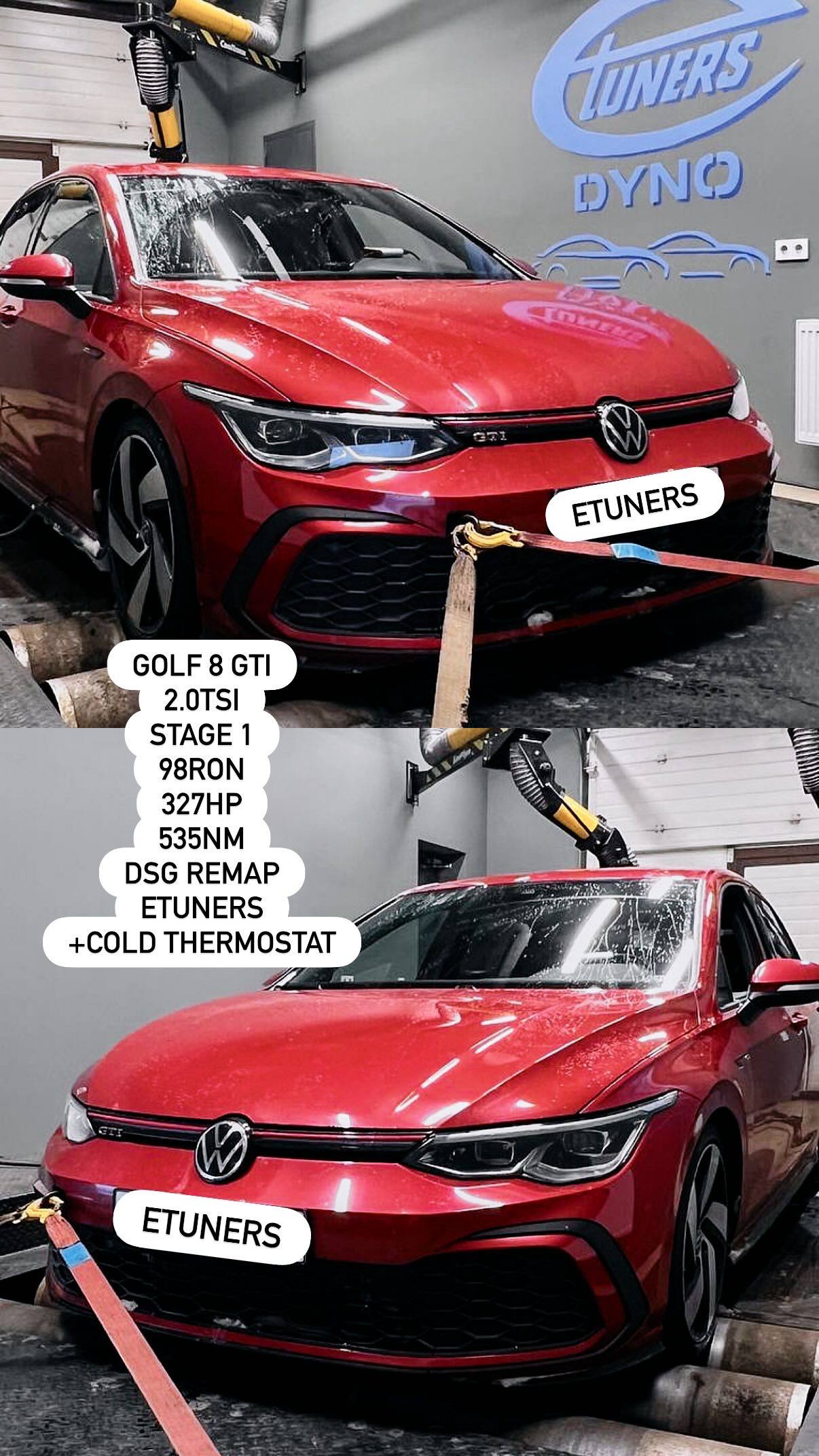 Golf 8 GTI 2.0 TSI Stage 1: Power increase to 300 hp.