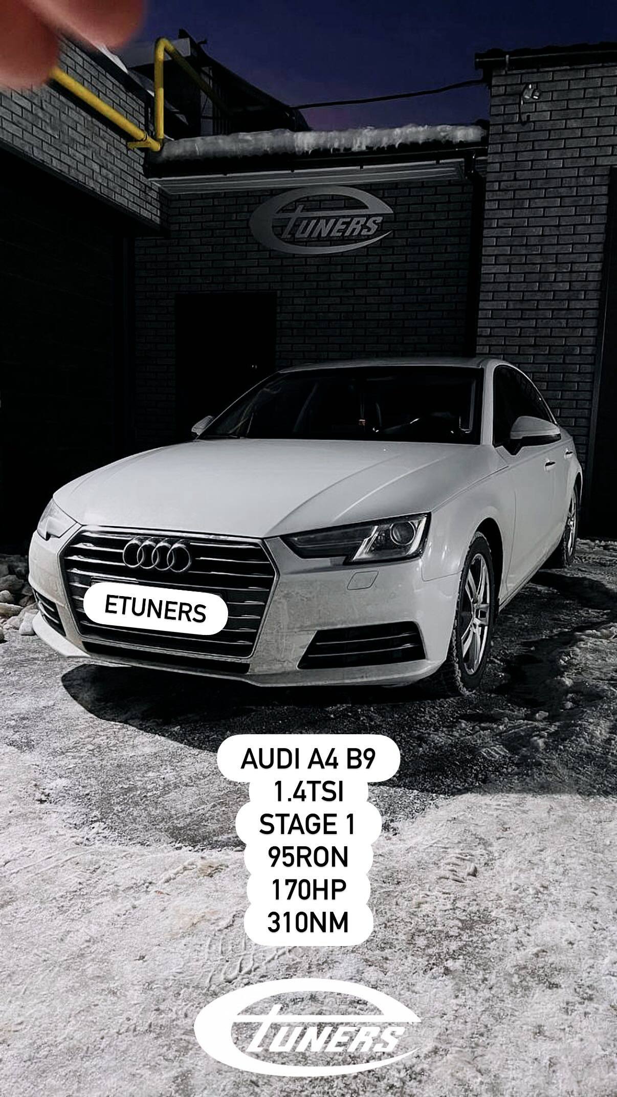 Audi A4 B9 1.4 TSI Stage 1: +30 HP and +50 Nm