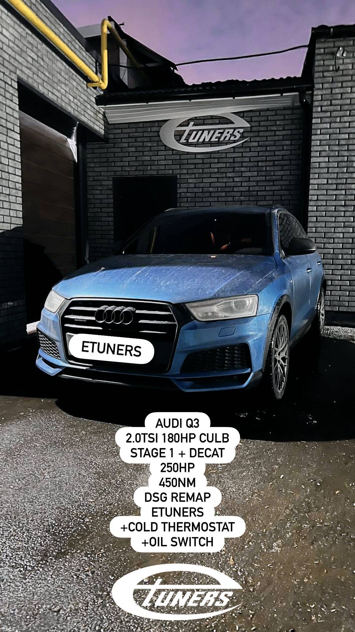 Audi Q3 2.0 TSI Stage 1: +30 hp and +60 Nm