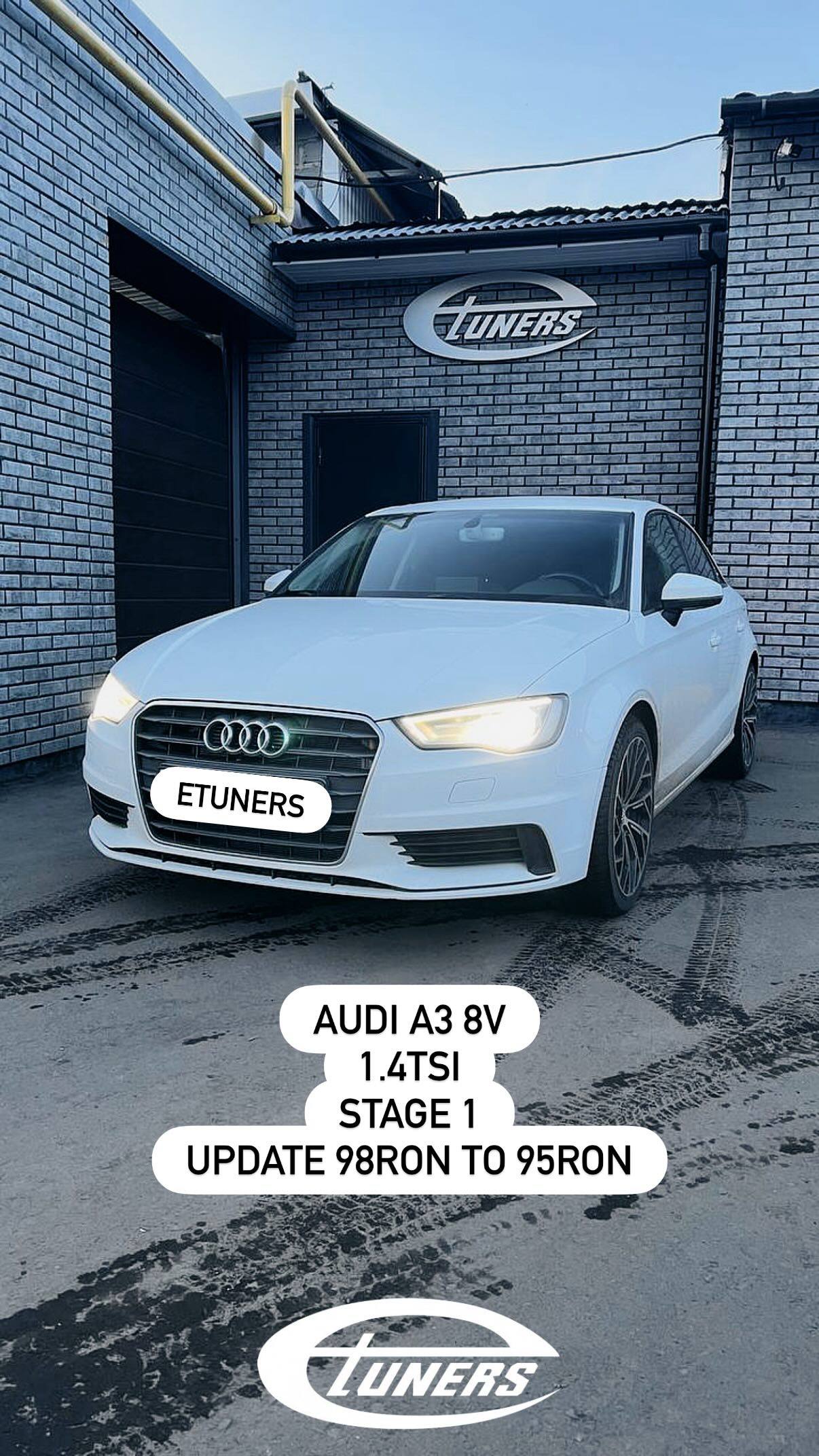 Audi A3 8V 1.4 TSI Stage 1: Performance improvement on 95RON