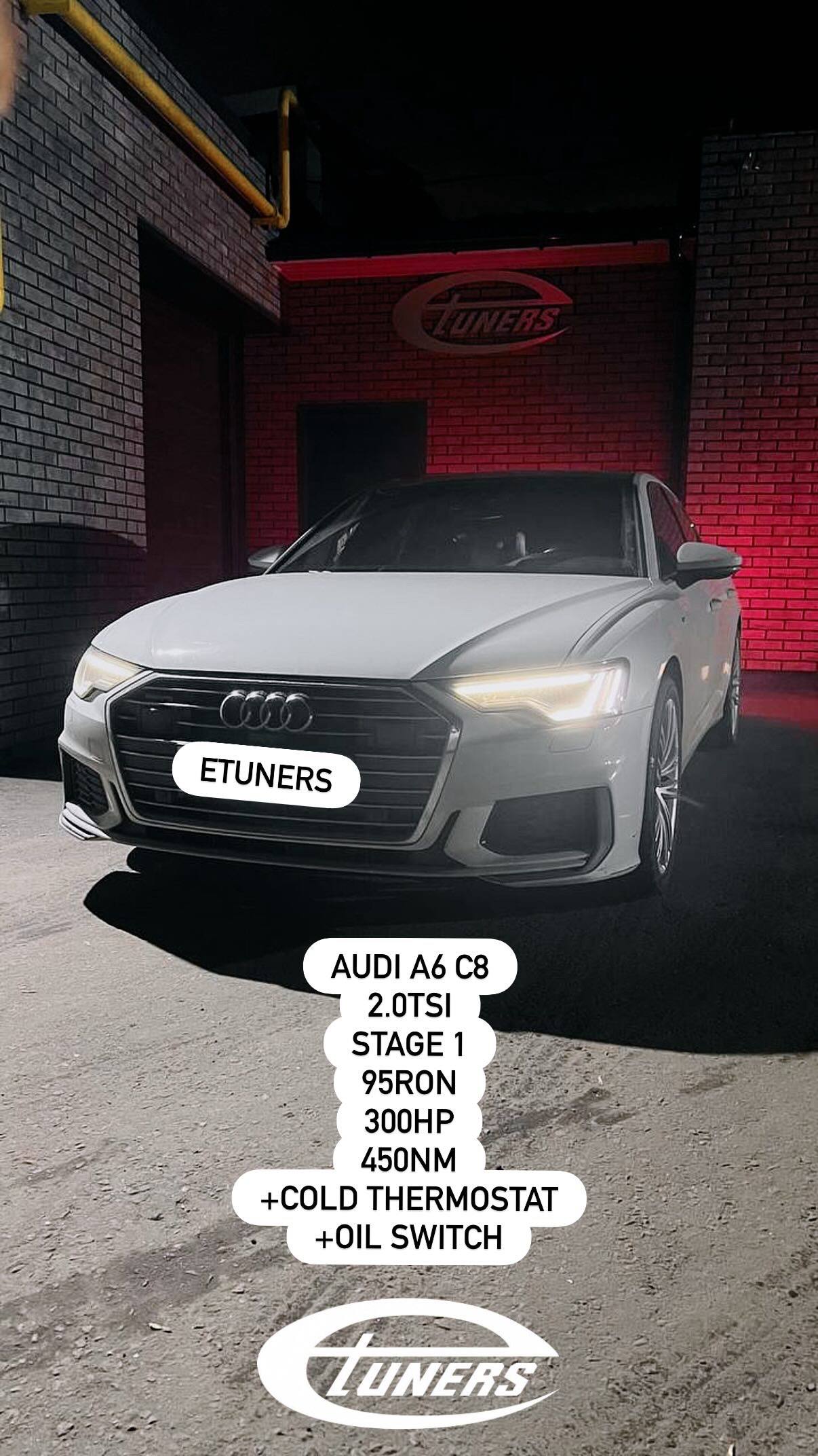 Audi A6 C8 2.0 TSI Stage 1: Increase in power and torque