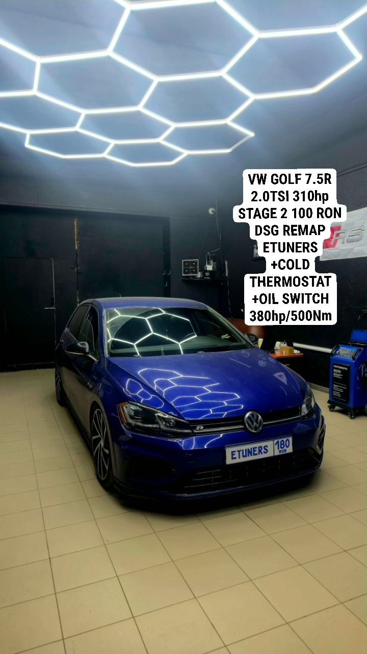 VW Golf 7.5R Stage 2: +70 hp and +100 Nm on Etuners