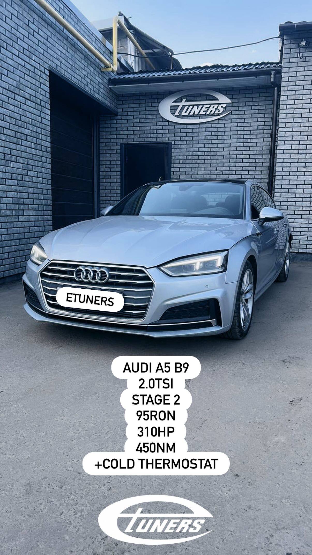 Audi A5 B9 2.0 TSI Stage 2: Power increase to 300 hp (25.05.2026)