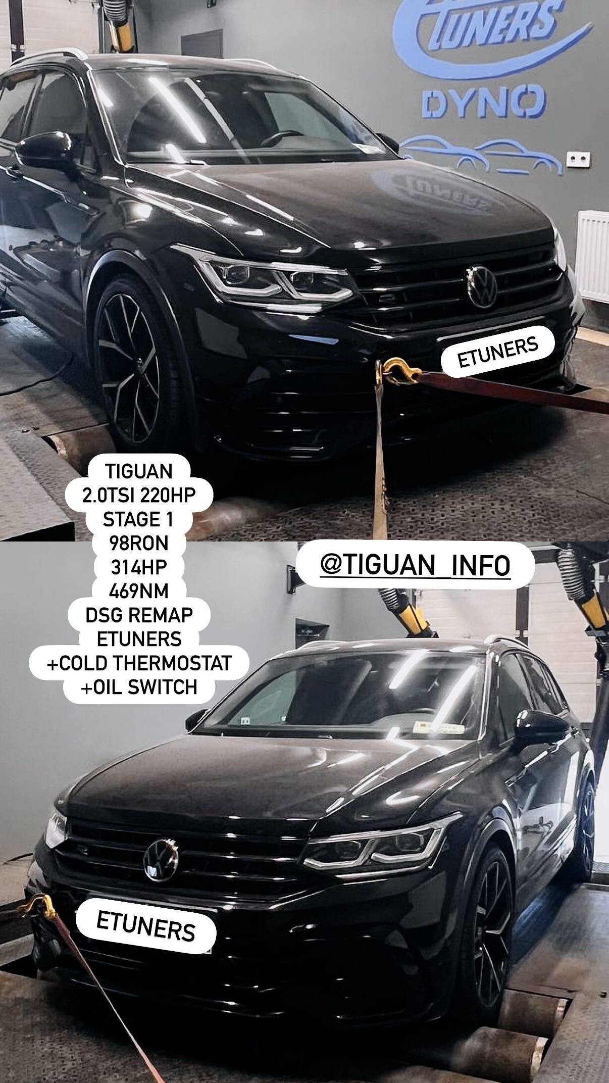 Tiguan 2.0 TSI Stage 1: +40 л.с. и улучшение динамики