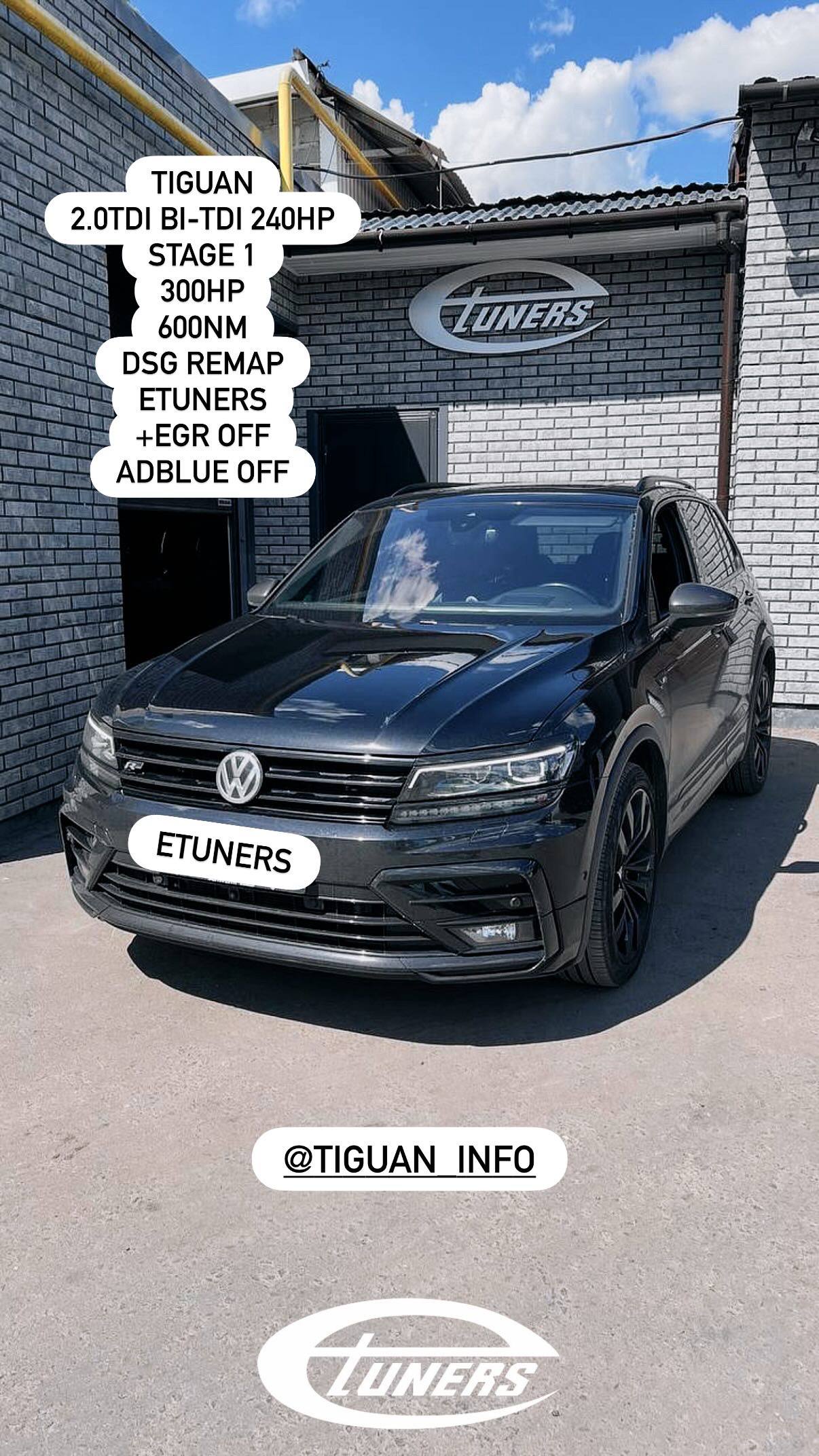 Tiguan 2.0 Bi-TDI Stage 1: +240 hp and power to the maximum!