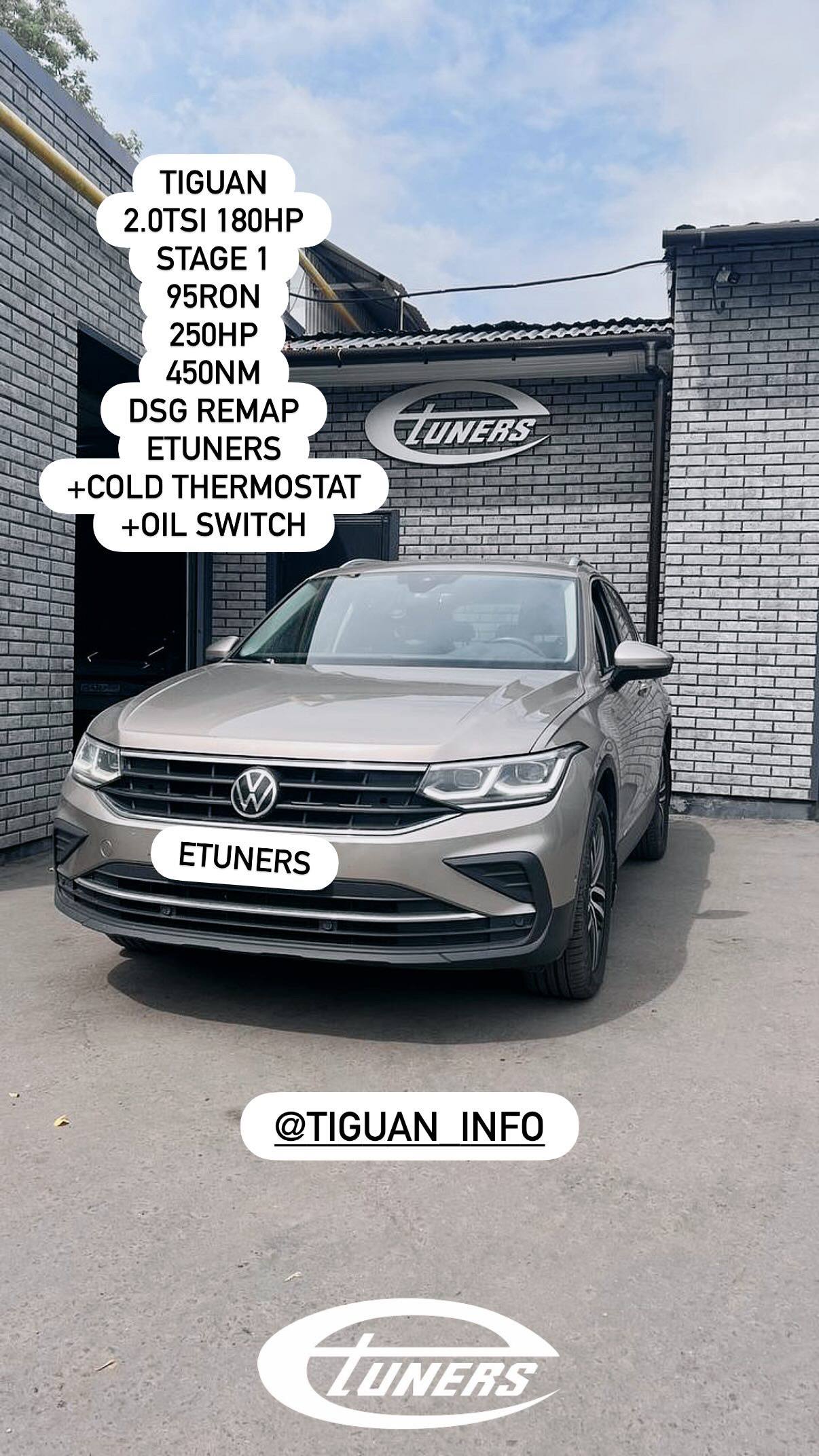 Tiguan 2.0 TSI Stage 1: +30 hp and improved dynamics (30.06.2026)