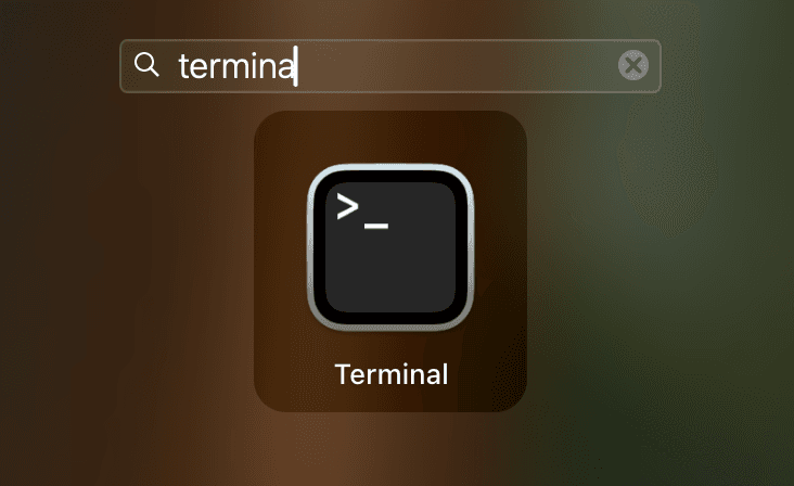 Open Mac Terminal