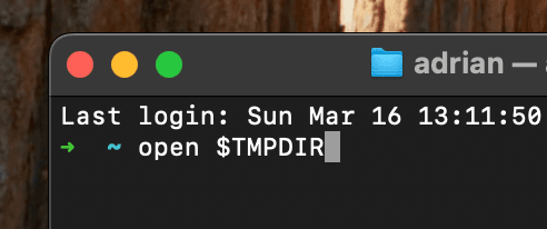 Open TMPDIR