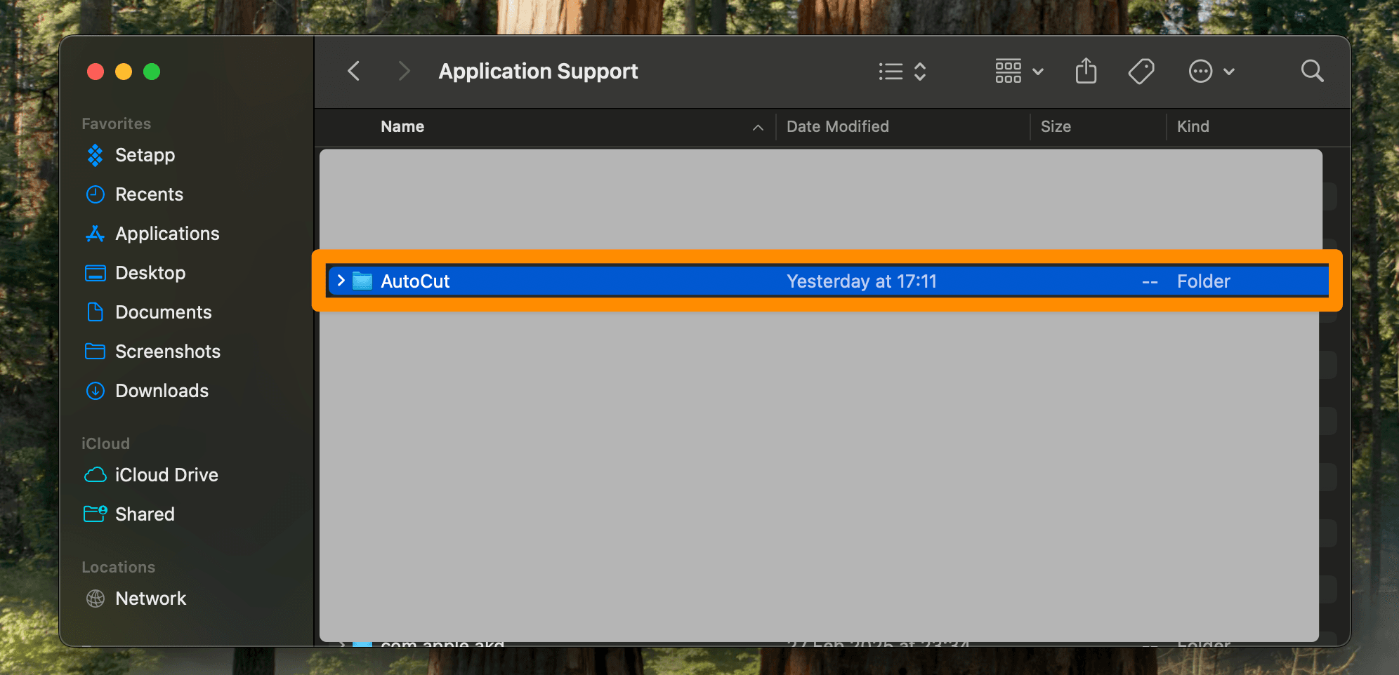 Remove AutoCut Folder