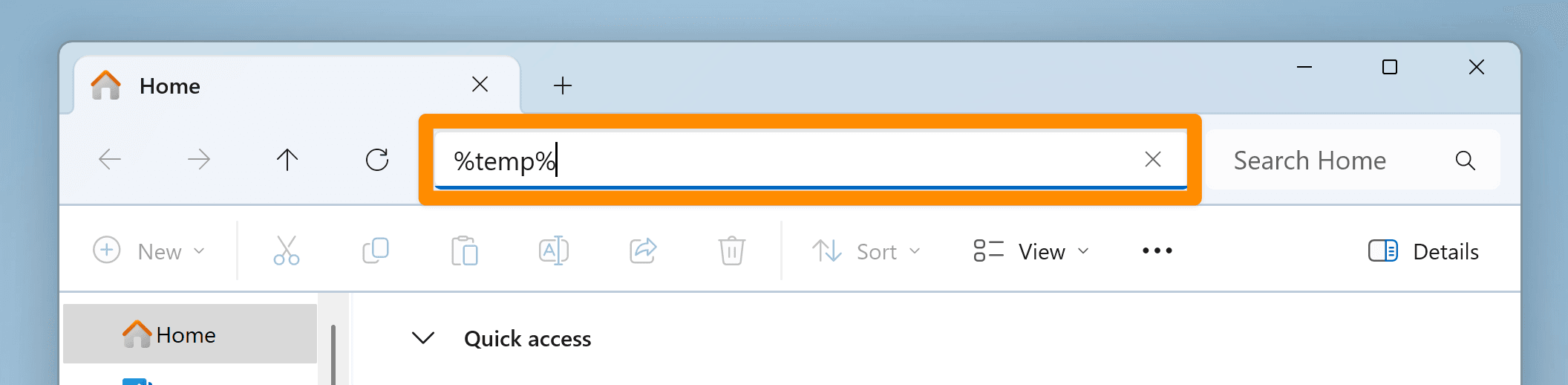 Search temp folders windows