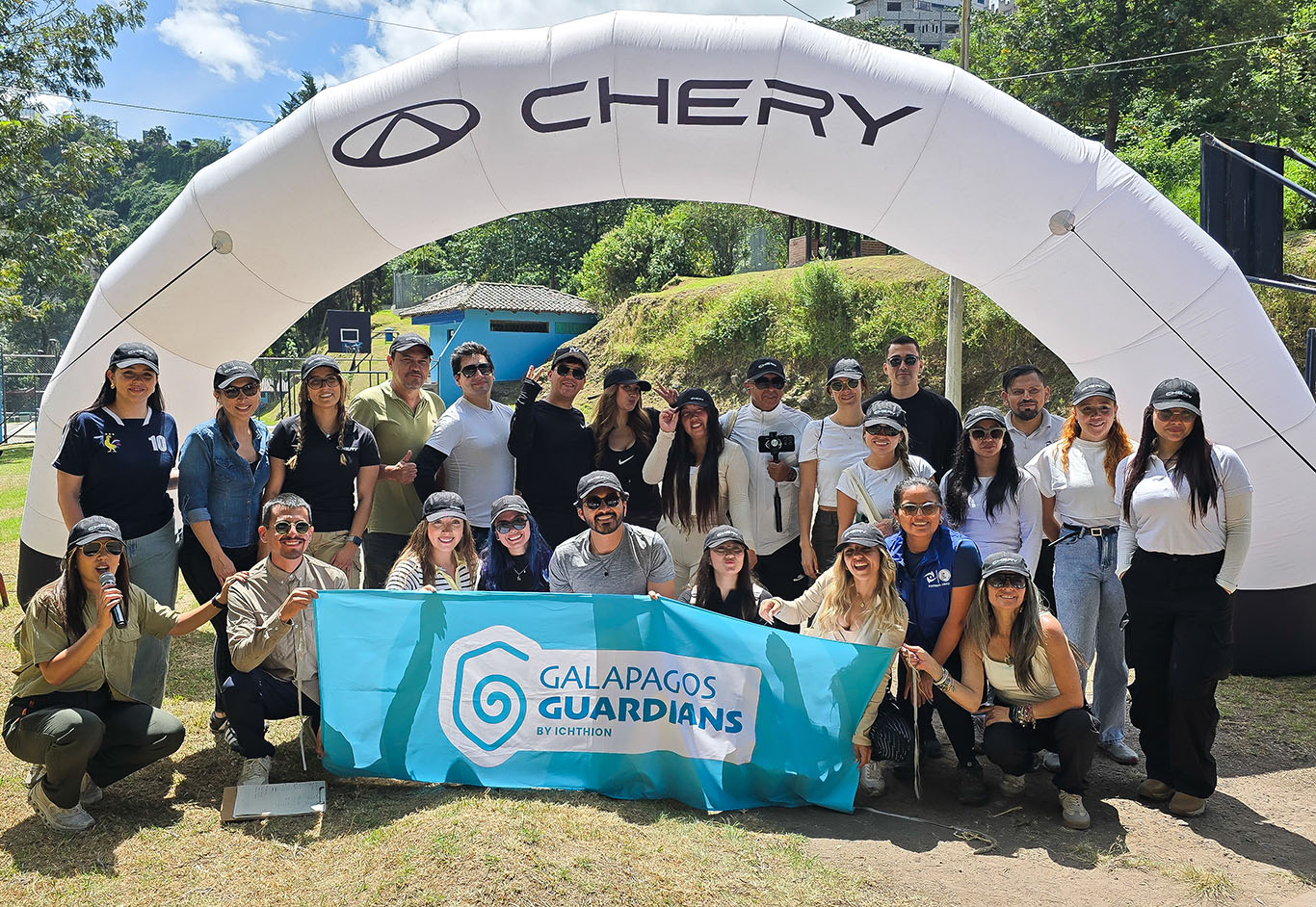 GALAPAGOS GUARDIANS FORTALECE SU ALIANZA CON CHERY A TRAVÉS DE UNA MINGA