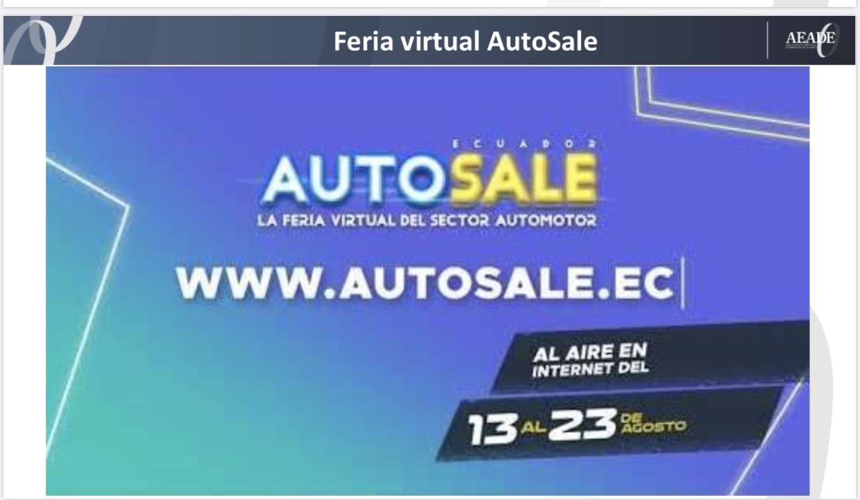 SE INAUGURA AUTOSALE, LA FERIA VIRTUAL DEL SECTOR AUTOMOTOR 