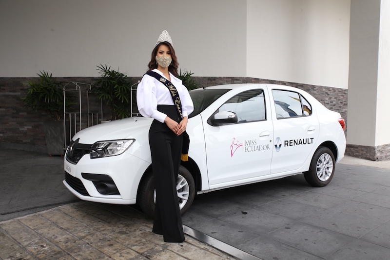 LEYLA ESPINOZA MISS ECUADOR 2020, RECIBIÓ SU RENAULT LOGAN 