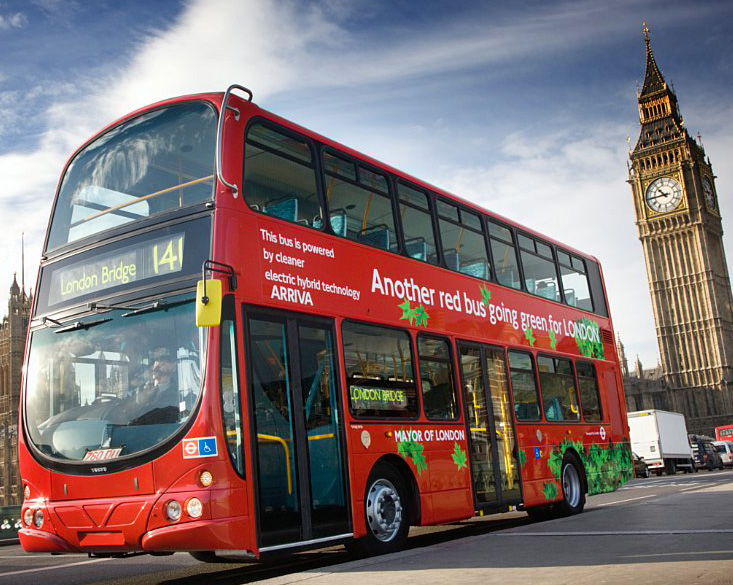 EN LONDRES: BUSES BYD DE DOS PISOS