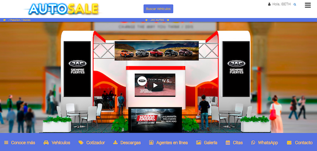 JAC AUTOS PRESENTE EN LA  FERIA VIRTUAL AUTOSALE 2020