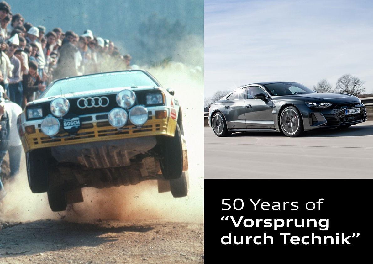 AUDI CELEBRA 50 AÑOS DE"VORSPRUNG DURCH TECHNIK" 