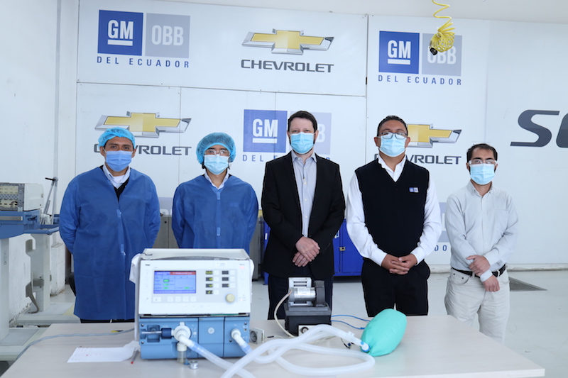 GM OBB DEL ECUADOR ENTREGA RESPIRADORES ARTIFICIALES OPERATIVOS 