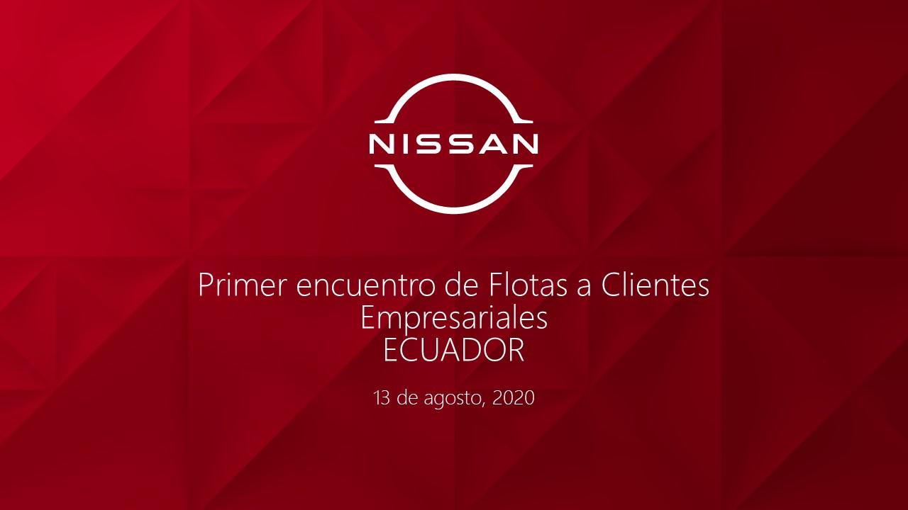 NISSAN LLEVA A CABO EL PRIMER ENCUENTRO VIRTUAL DE FLOTAS EN ECUADOR