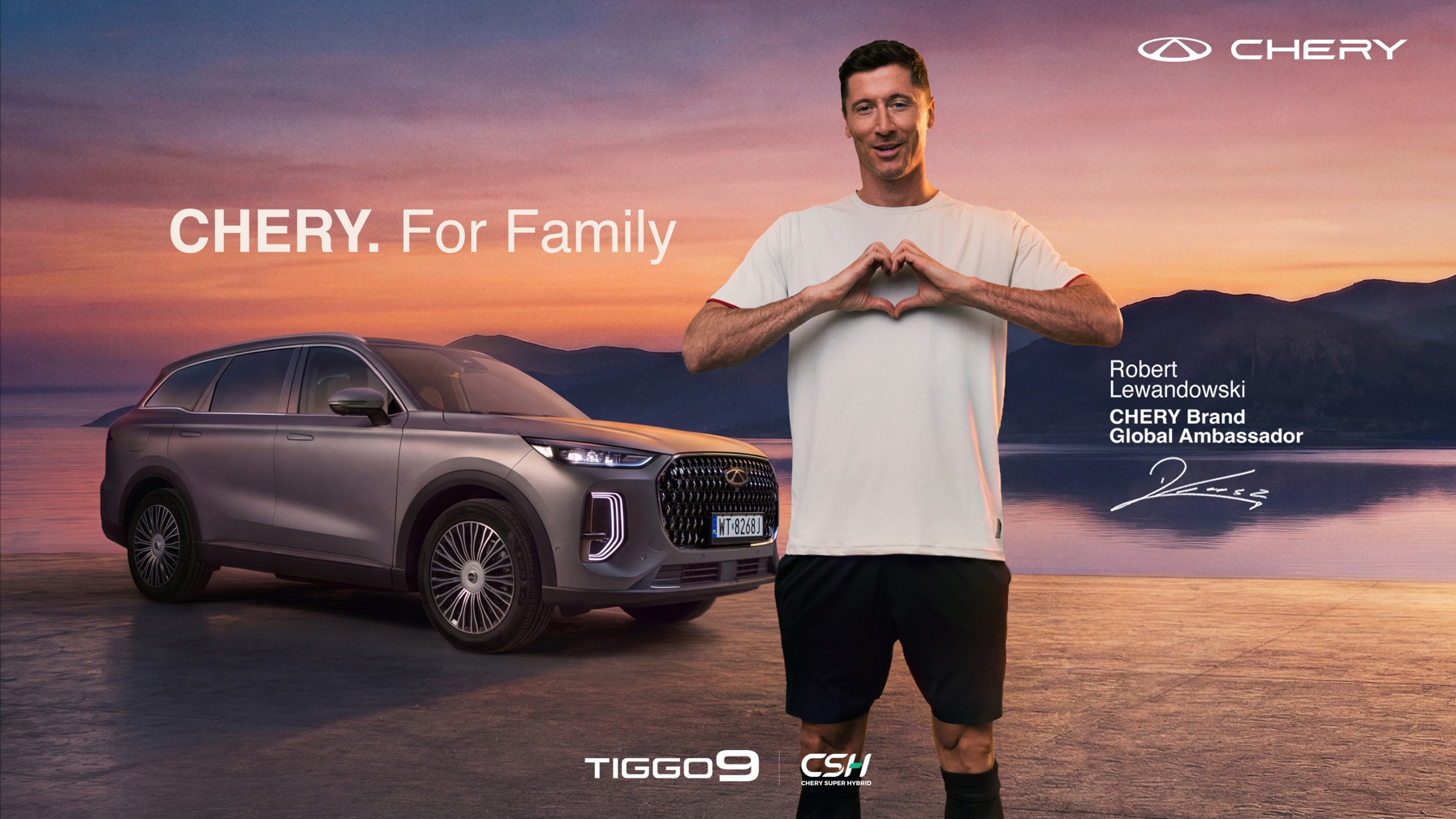 ROBERT LEWANDOWSKI PROTAGONIZA LA NUEVA CAMPAÑA GLOBAL DE CHERY