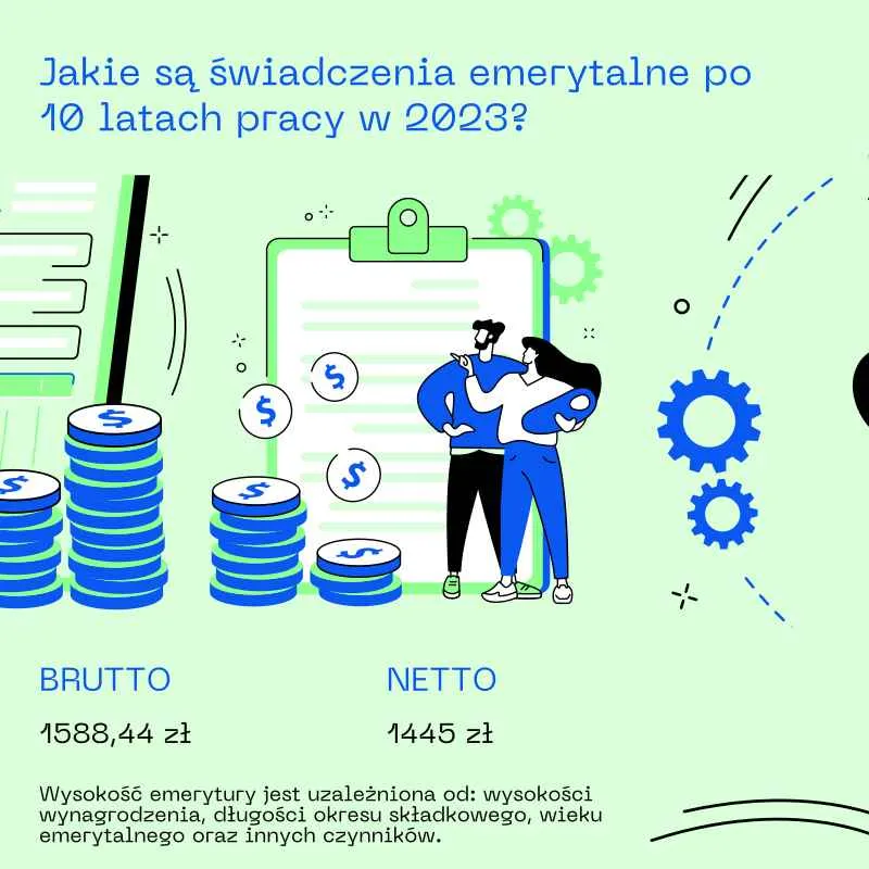 Jakie są świadczenia emerytalne po 10 latach pracy?