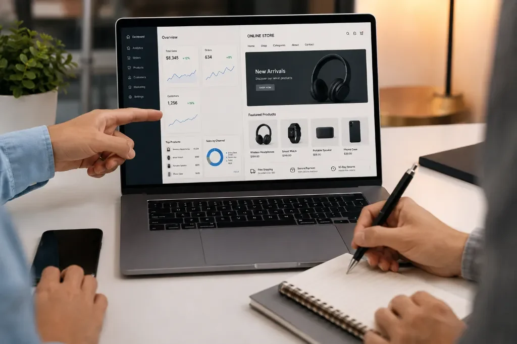 konfigurator-produktu-sklep-elektronika-uzytkownik-miniaturka - Karta produktu smartfona w sklepie internetowym z elektroniką - wybór koloru i pojemności pamięci w konfiguratorze produktu