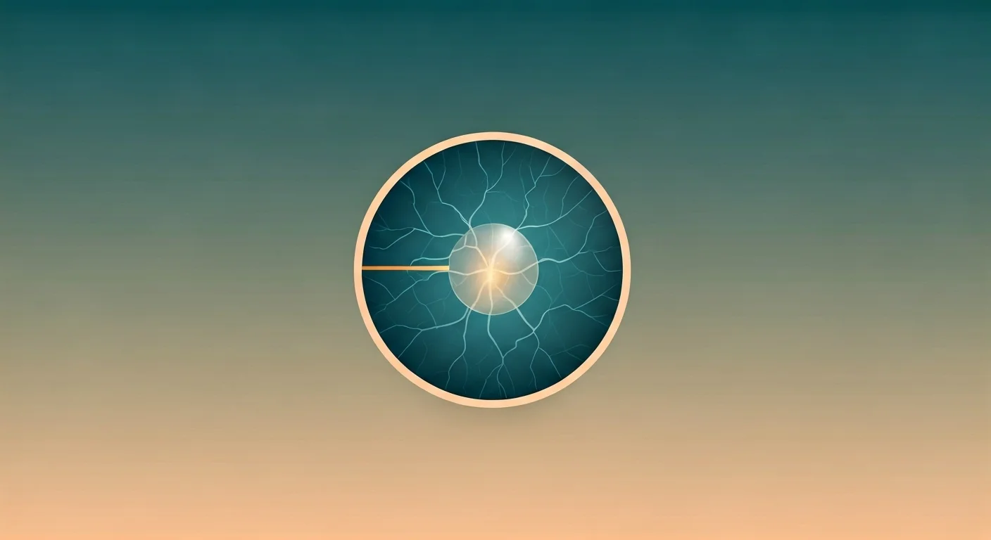Ilustração conceitual de realidade aumentada sobrepondo uma estrutura de veia humana ampliada, destacando o cuidado vascular de precisão com detalhes dourados sobre fundo gradiente azul-petróleo.
