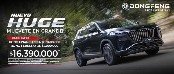 Dongfeng Huge SUV 1.5T E1, nuevo modelo en movimiento. Oferta especial: $16.390.000.