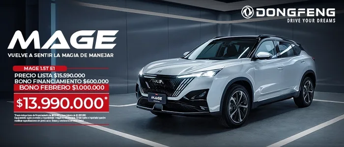 Dongfeng Mage 1.5T E1 blanco. Promoción, precio final $13.990.000.