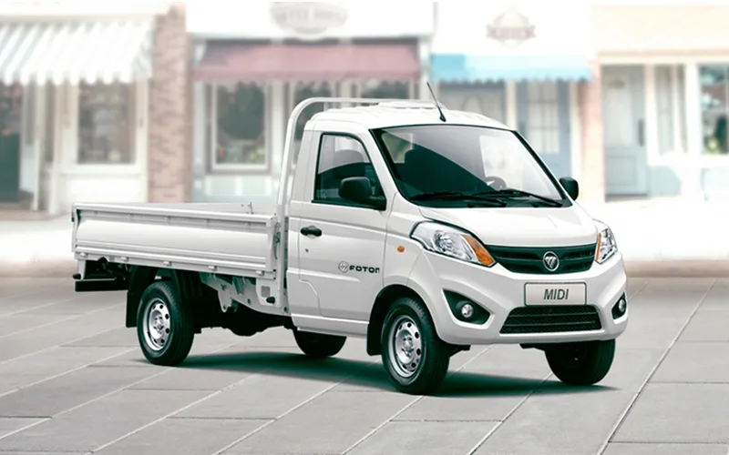 Foton MIDI Cabina Simple blanca, camioneta de trabajo ligero. Imagen principal concesionario.