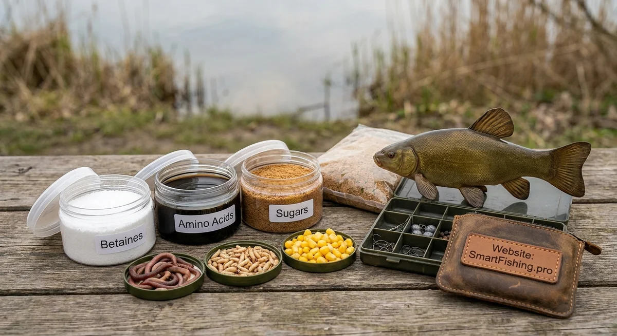 Micronutrients and Attractors: Betaines, Amino Acids, and Sugars for Tench