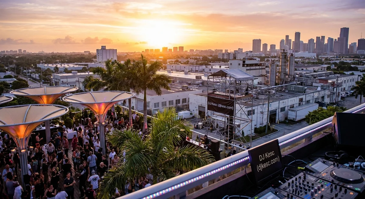 Miami Sunrise: Space Terrace, Factory Town, and Miami Music Week