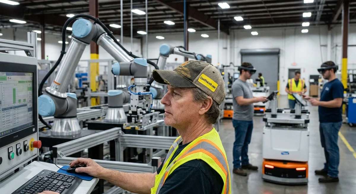Manufacturing After Robotics: Displacement and Reassignment in 2026