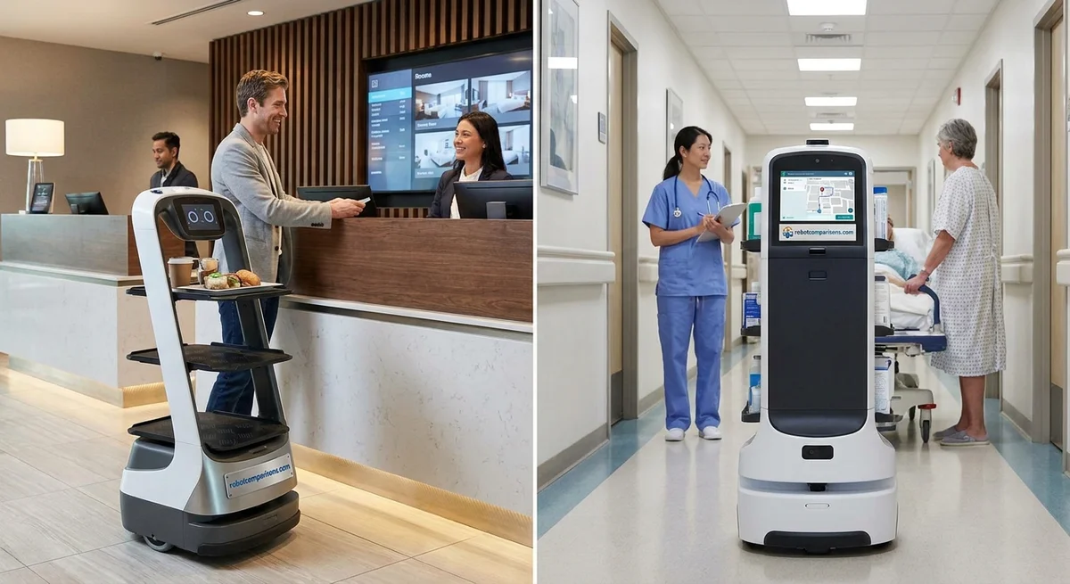 Robots de servicio en el mundo real: Atención médica y hotelería