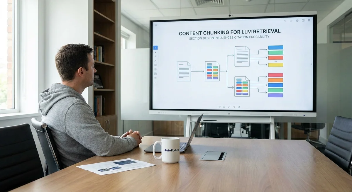Content Chunking for LLM Retrieval: How Section Design Influences Citation Probability