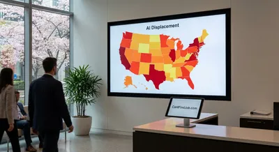 A State-by-State Heatmap of AI Displacement Across the U.S. in Spring 2026