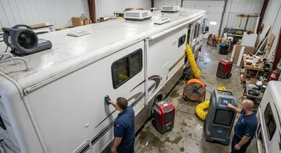 Drying Wet RV Roofs and Walls: Structural Drying Principles Adapted for Mobile Units
