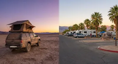 Death Valley: Backcountry Boondocking vs Furnace Creek Campground