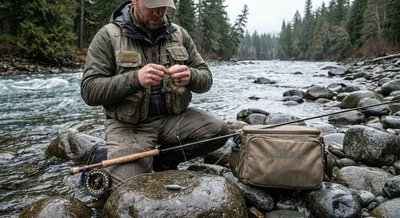 Setting Drift Weight for Salmon in a Rocky River