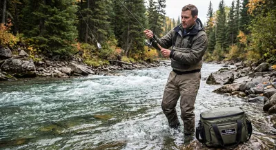 Working a Spinner Through a River Run for Coho Salmon