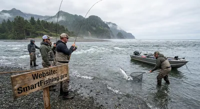 Timing River-Mouth Salmon Fishing Around the Tide