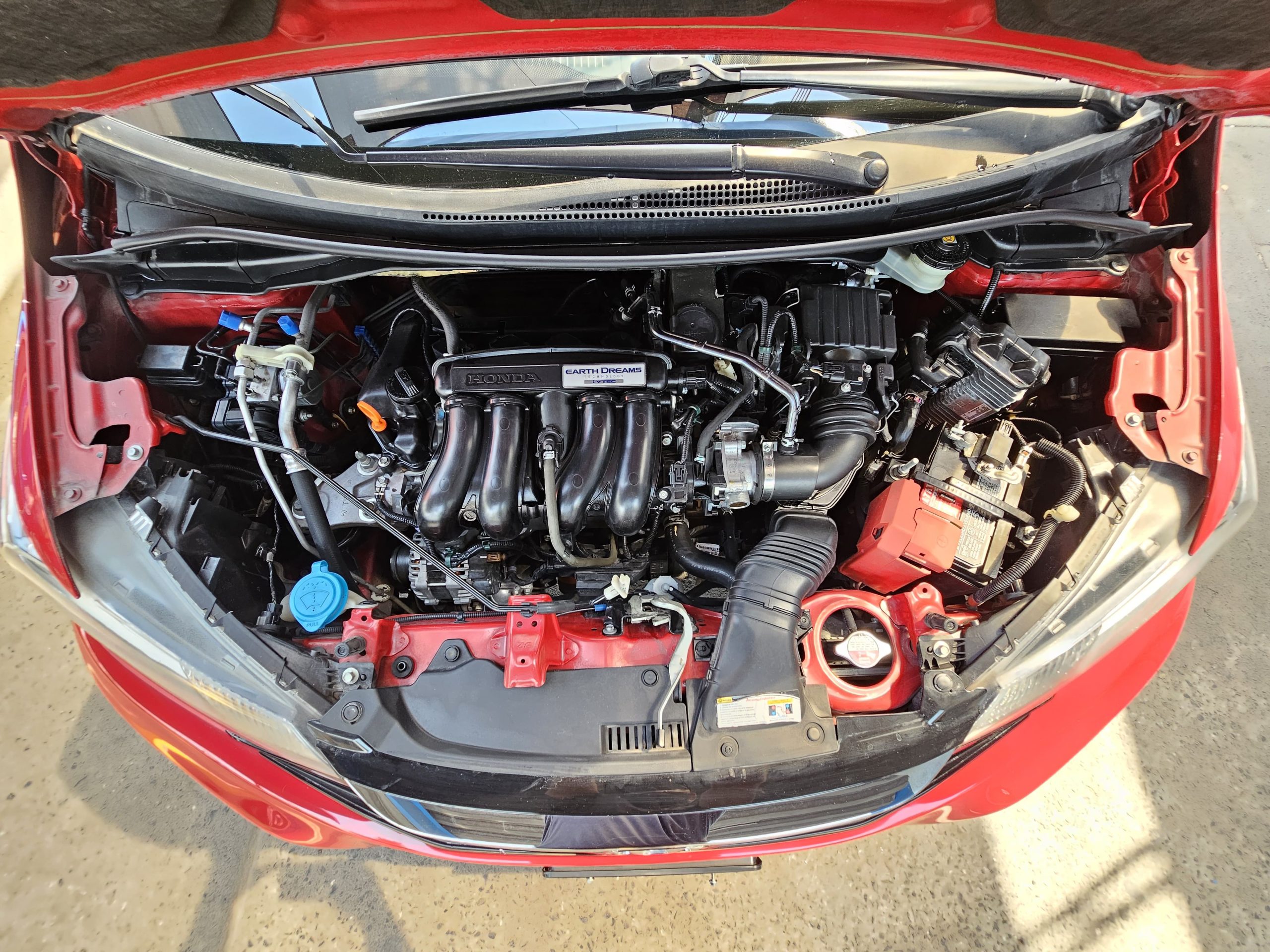 Honda Fit 2017 HIT CVT Automático Rojo