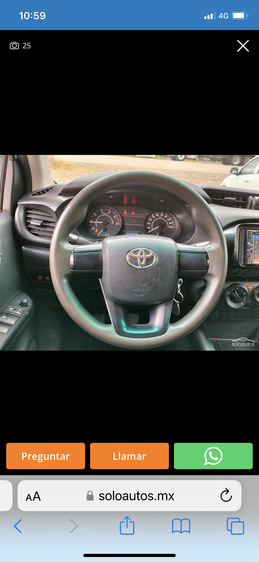 Toyota Hilux 2019 Diesel 4x4 Manual Blanco