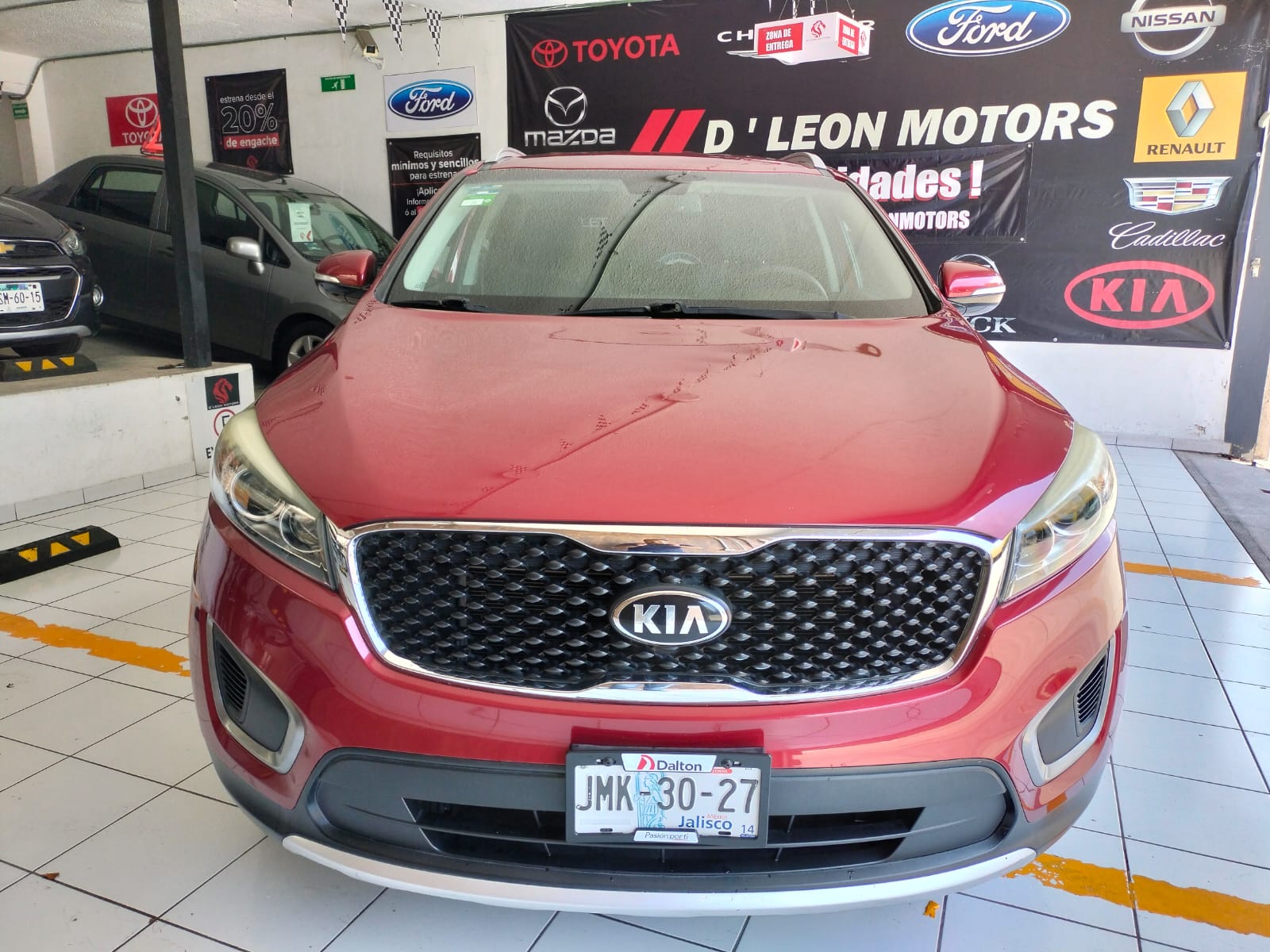 Kia Sorento 2016 Lx Automático Rojo