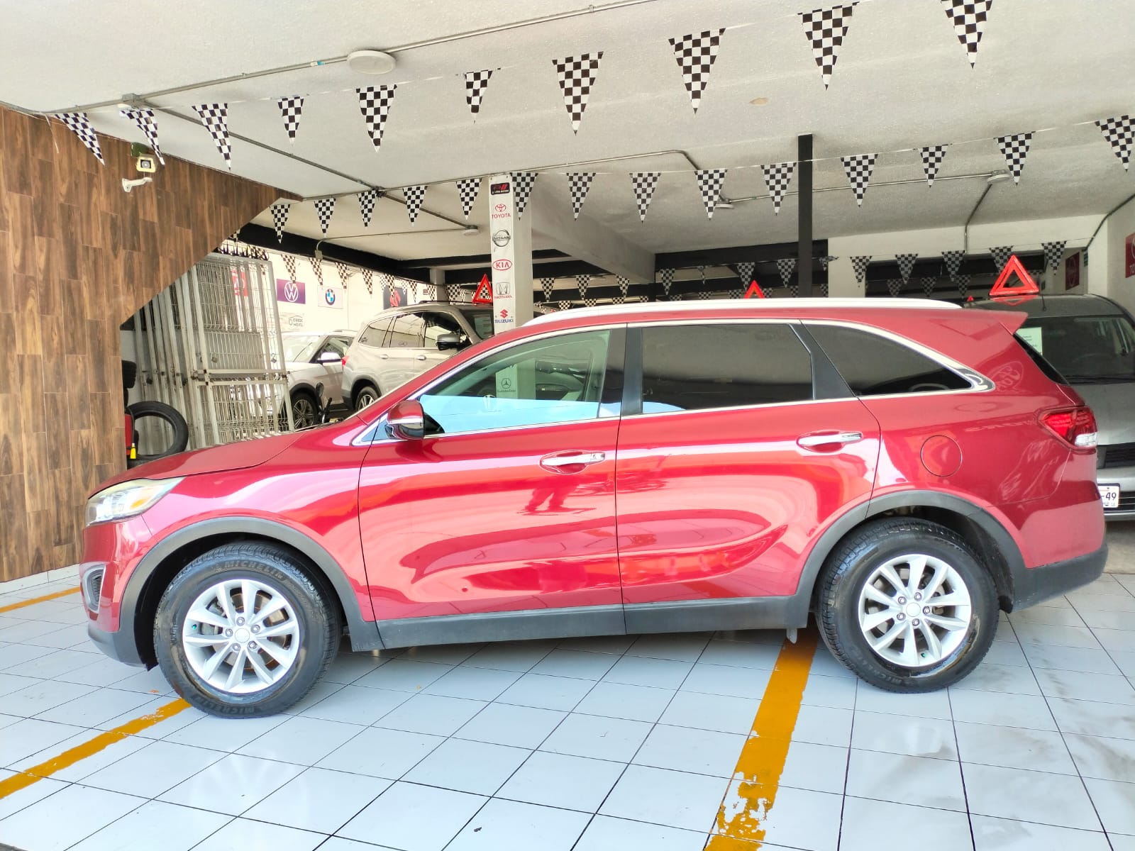 Kia Sorento 2016 Lx Automático Rojo