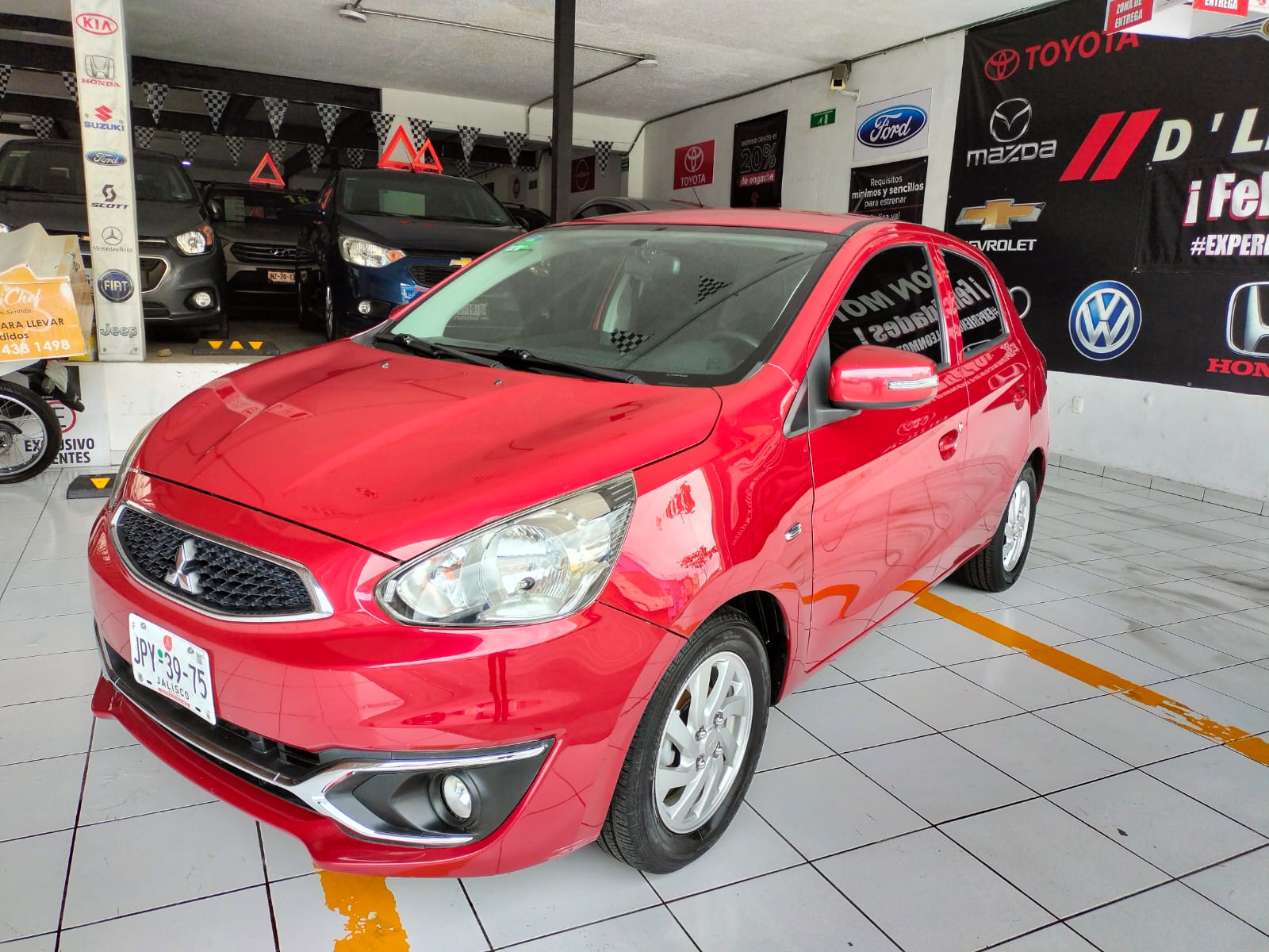 Mitsubishi Mirage 2018 Gls Premium Manual Rojo