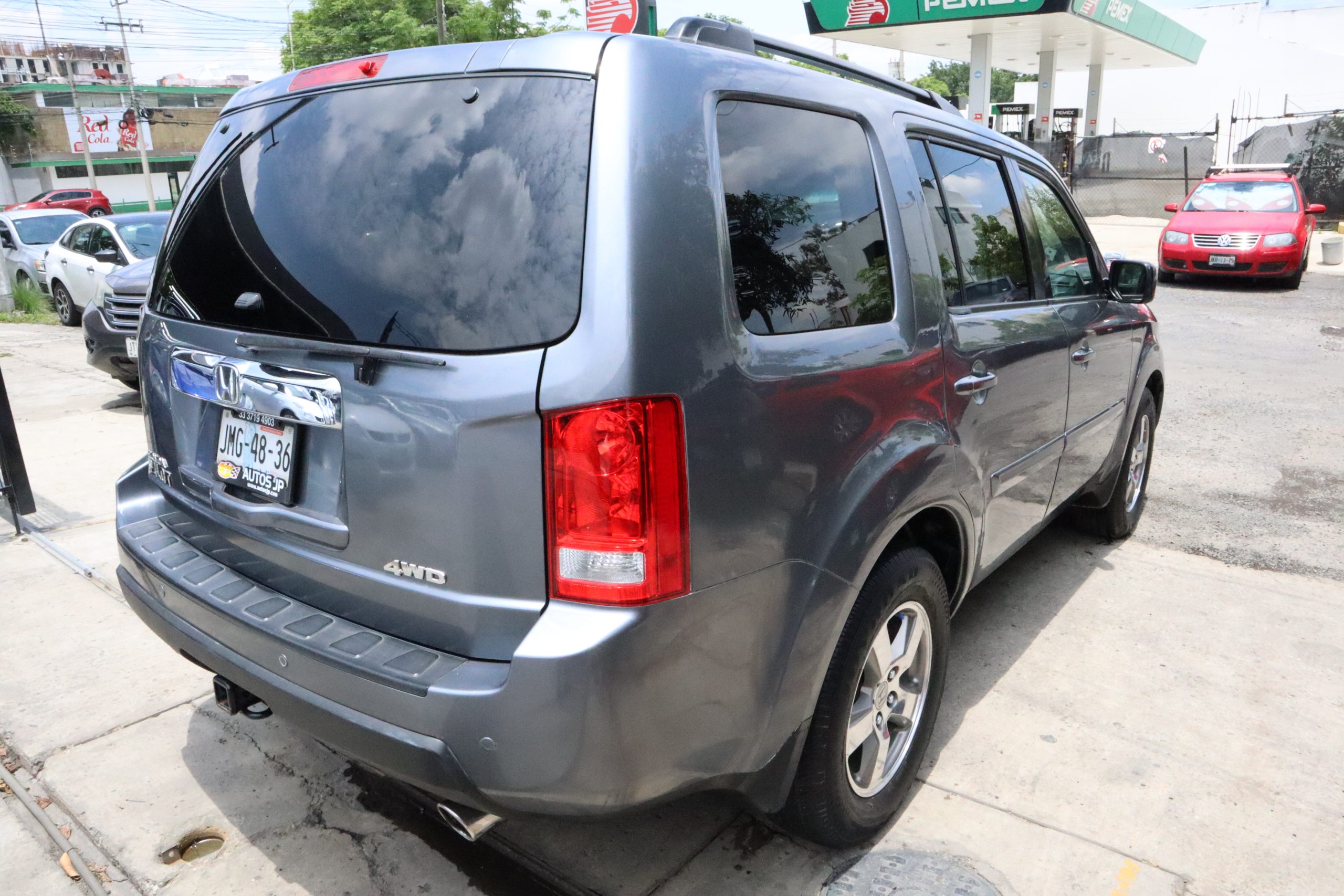 Honda Pilot 2009 Exl Aa Ee Piel 4x4 At Automático Gris