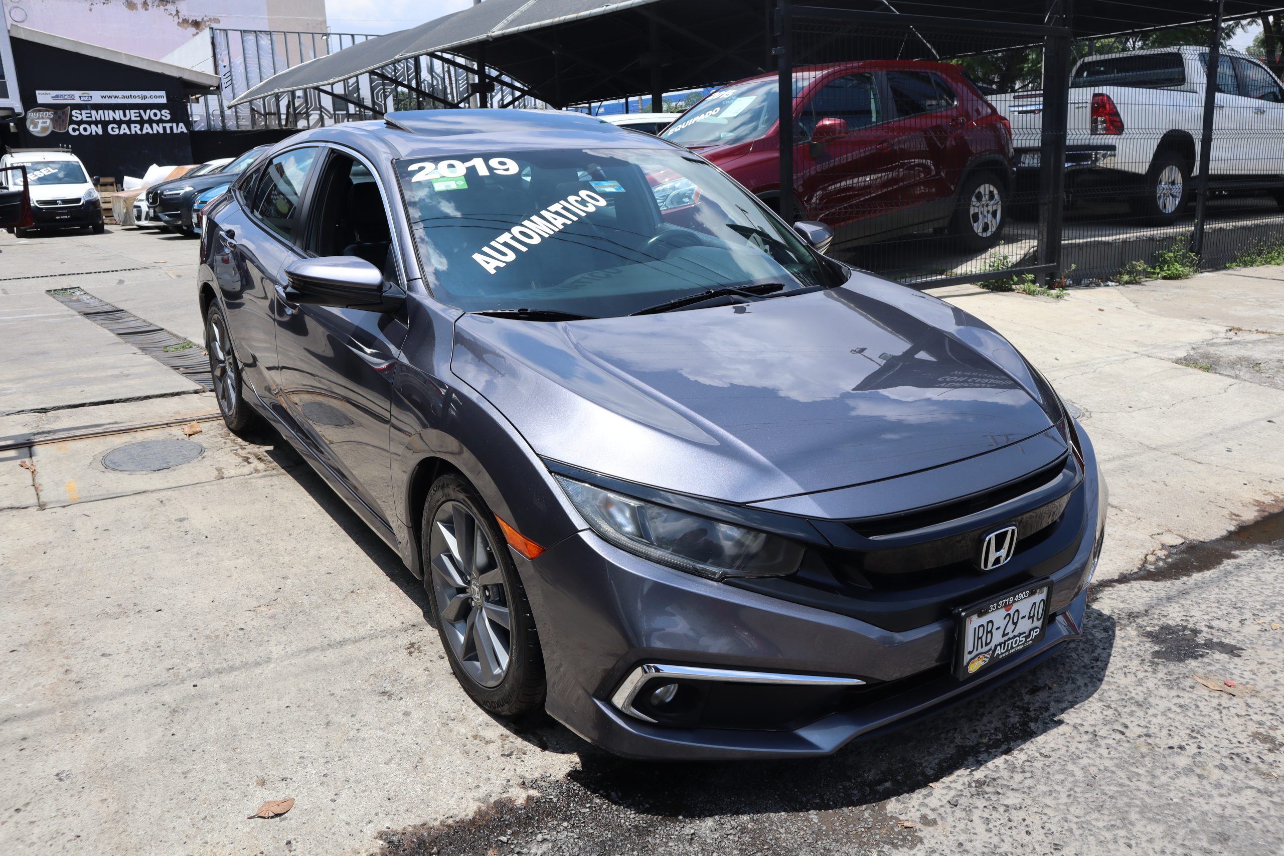 Honda Civic 2019 1.5 Turbo Plus Cvt Automático Gris